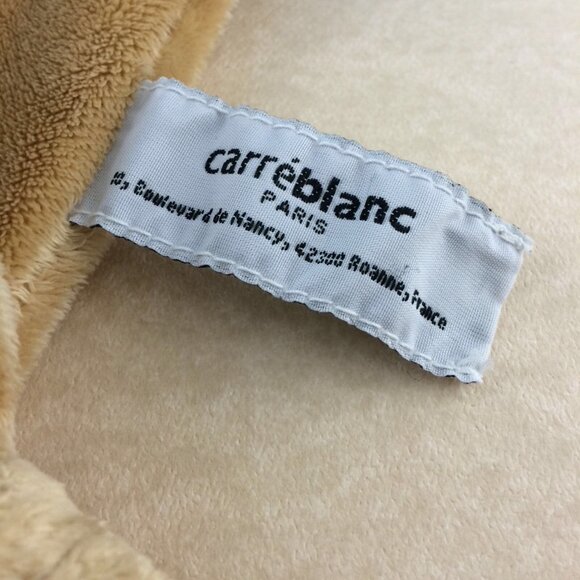 Hippo Hippopotame Doudou Lovey Peluche Plush Plat Carré Blanc USED 8" Security - Picture 11 of 12